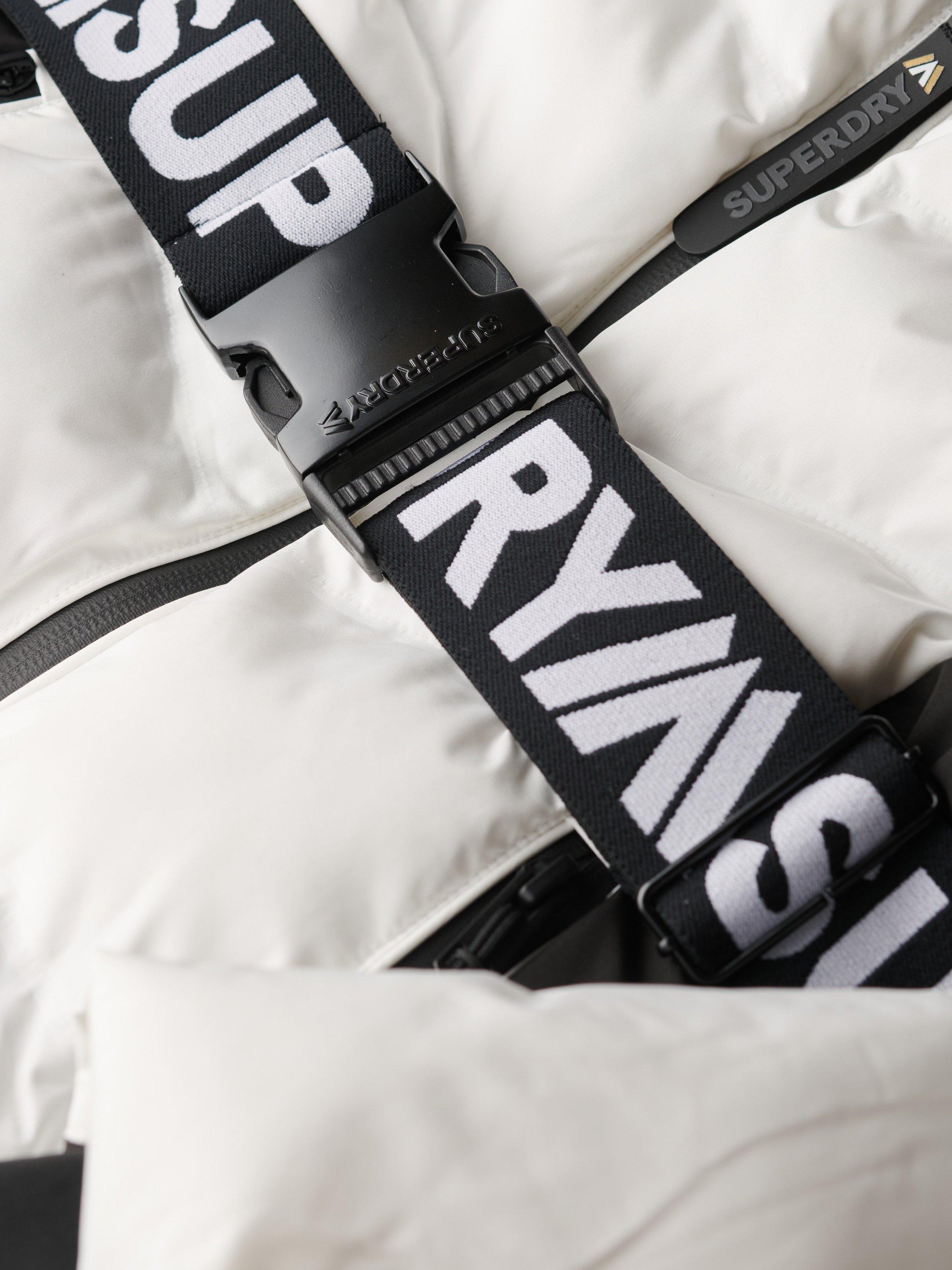 Product image 7 of 7, which shows Superdry Women's Luxe Belted Ski Padded Jacket, Optic, 14