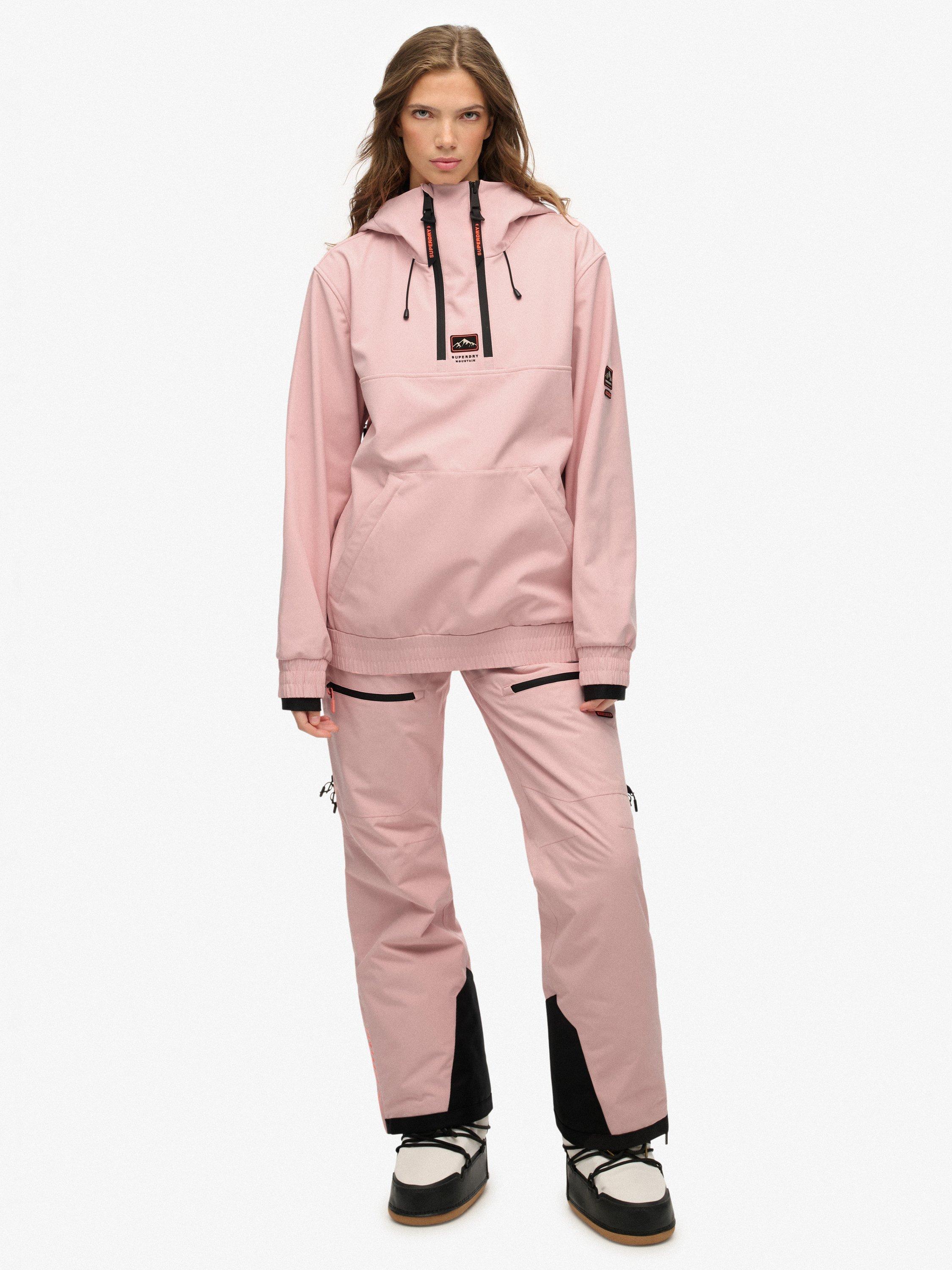Product image 3 of 6, which shows Superdry Freestyle Softshell Hooded Ski Jacket, Dull Pink, XXL