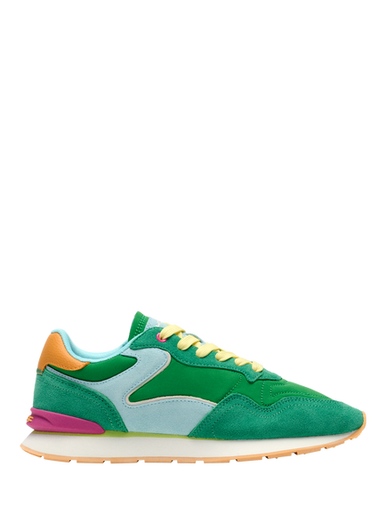 HOFF City Dopamine Suede Blend Trainers, Jade/Multi, Jade/Multi