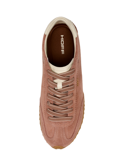 HOFF Bridge Suede Ballet Trainers, Brown - view 2, Brown