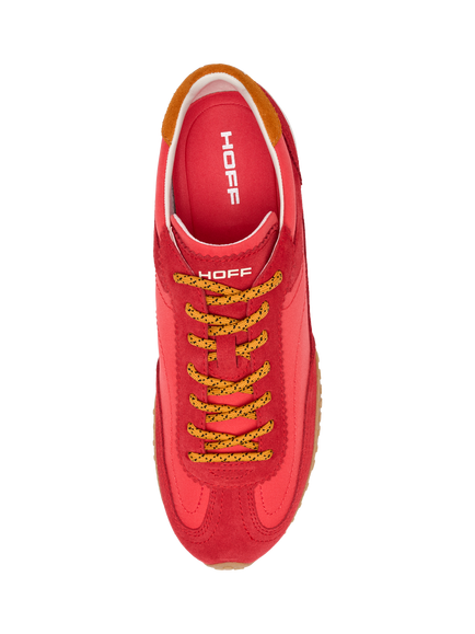 HOFF Bridge MKII Lace Up Trainers, Scarlet - view 2, Scarlet