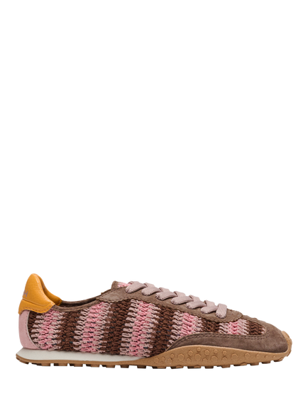 HOFF Bridge Woven Ballet Trainers, Brown/Pink, Brown/Pink