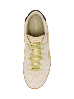 HOFF Park Leather Blend Trainers, Lime/Multi - view 2, Lime/Multi