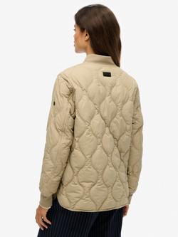 Superdry Quilted Liner Jacket - view 2, Winter Twig Beige