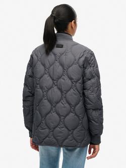Superdry Short Quilted Liner Jacket, Ebony - view 2, Ebony