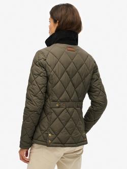 Superdry Corduroy Trimmed Liner Jacket, Army Khaki - view 2, Army Khaki