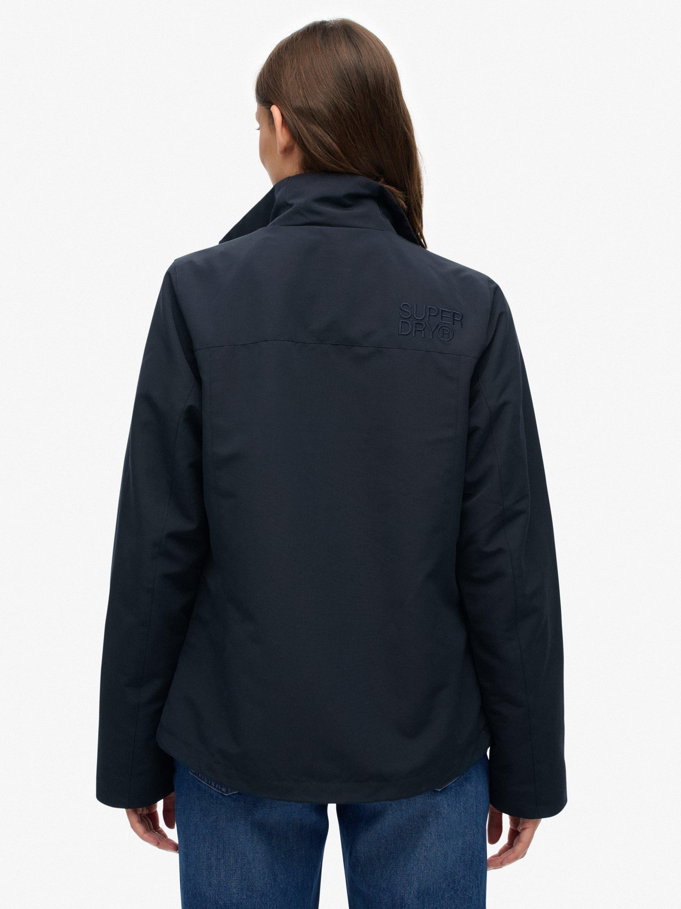 Product image 2 of 6, which shows Superdry Logo Shell Jacket, Eclipse Navy, 16