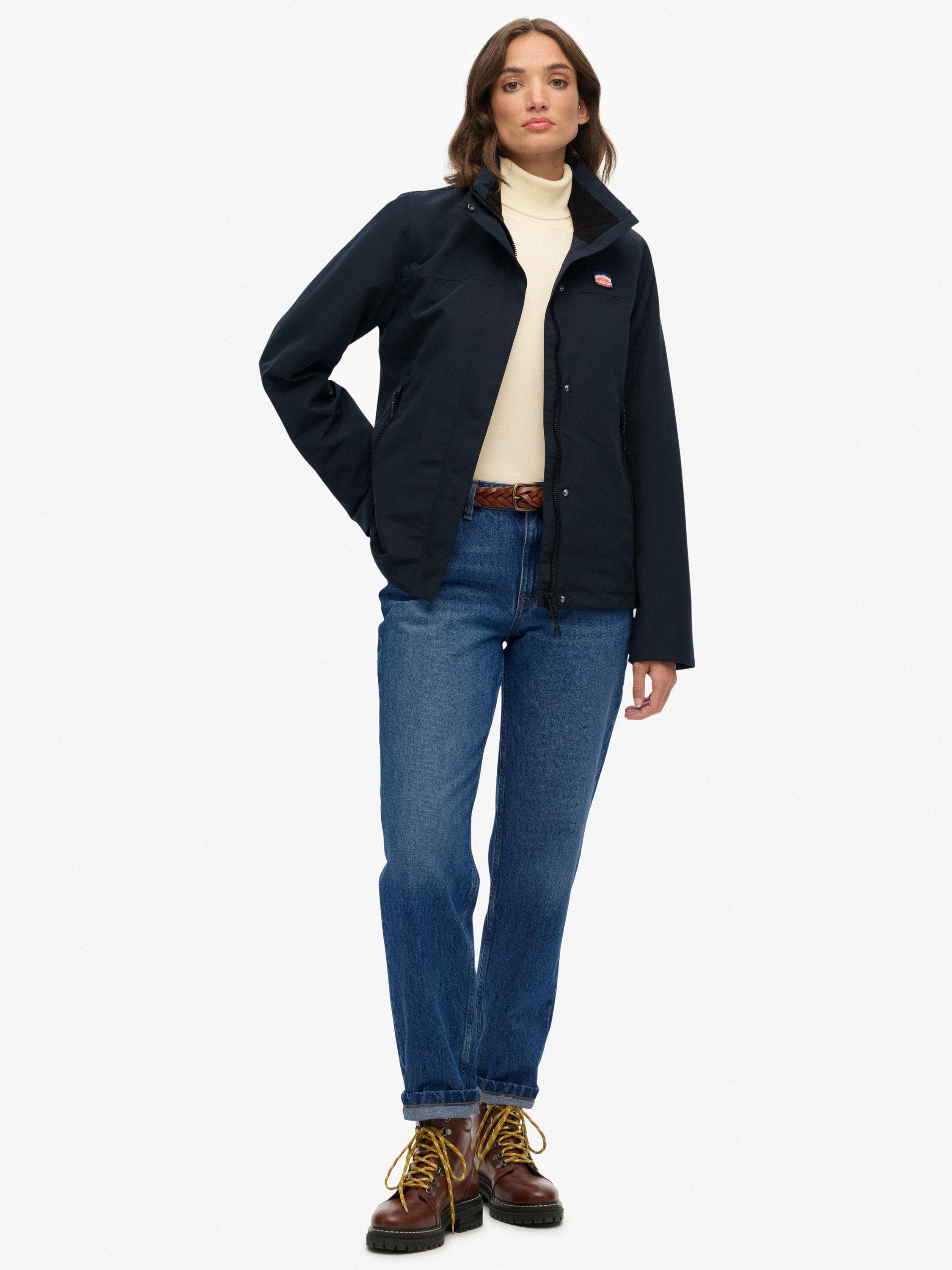 Product image 4 of 6, which shows Superdry Logo Shell Jacket, Eclipse Navy, 16
