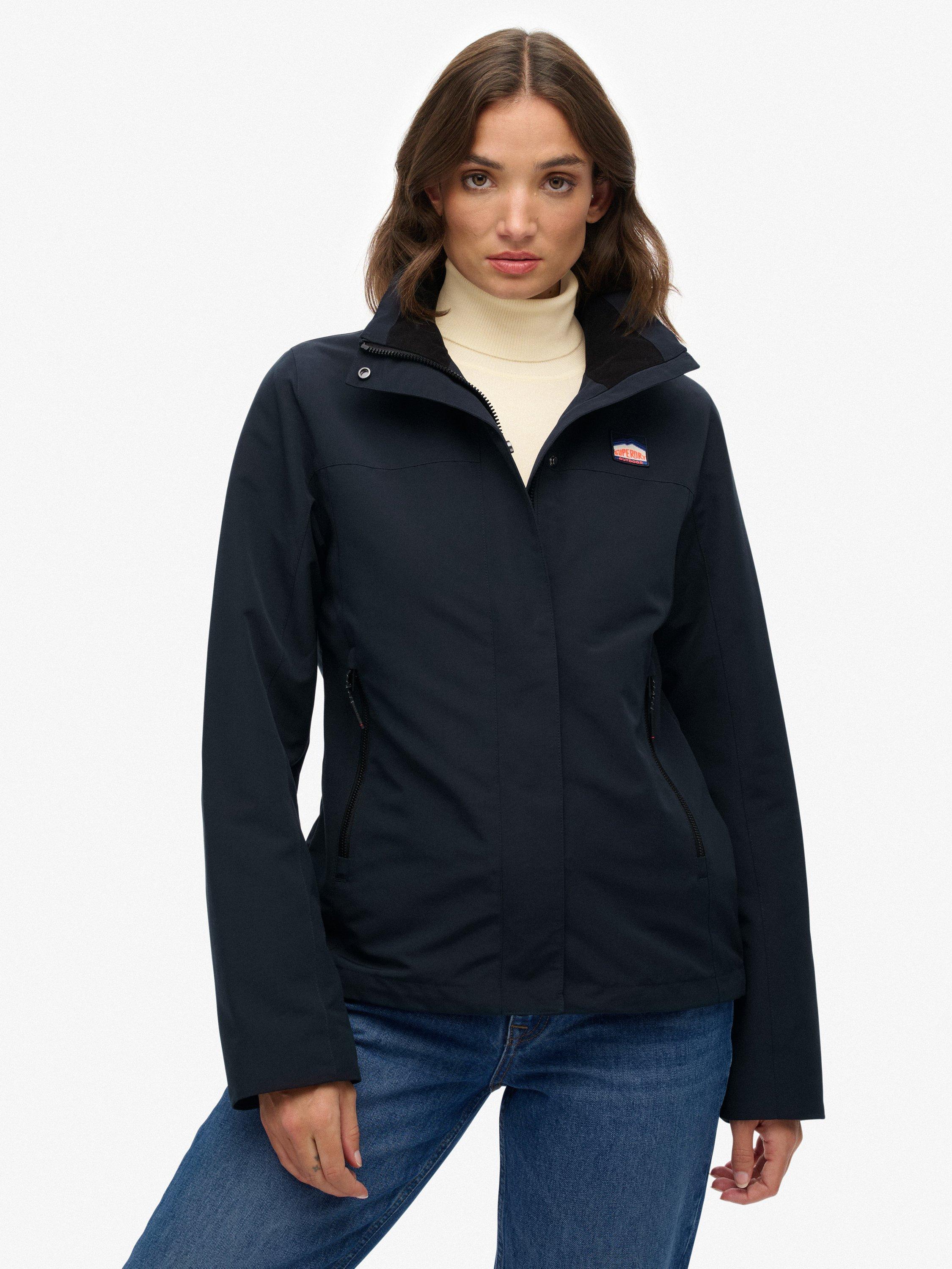Product image 5 of 6, which shows Superdry Logo Shell Jacket, Eclipse Navy, 16
