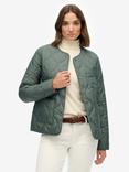 Superdry Quilted Lite Liner Jacket, Balsam Green