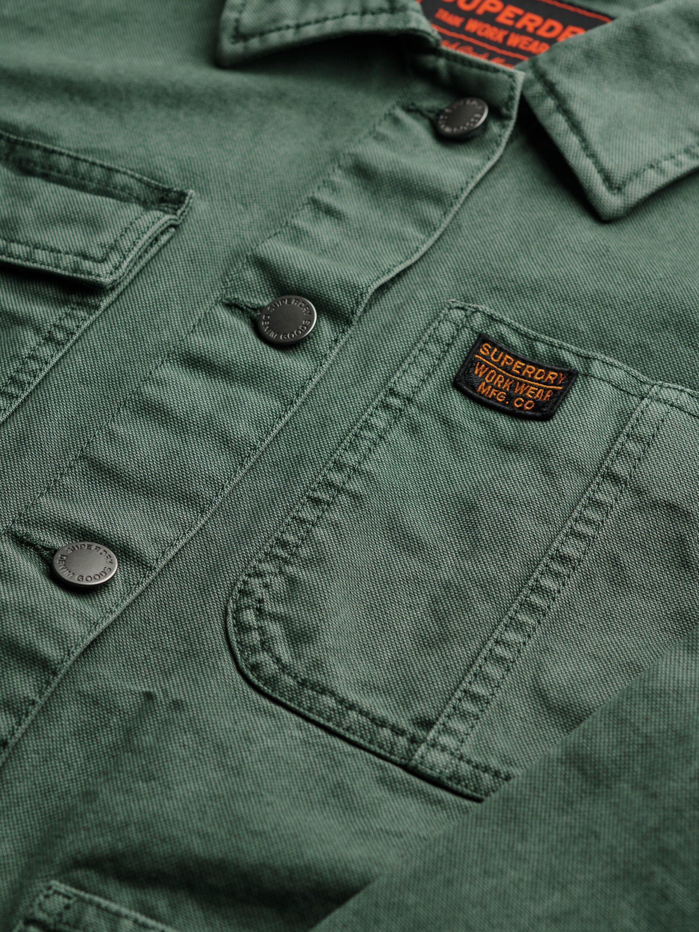Product image 6 of 7, which shows Superdry Utility Chore Jacket, Balsam Green, 16