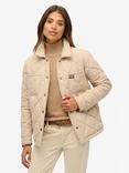 Superdry Quilted Chore Liner Jacket, Humus Beige