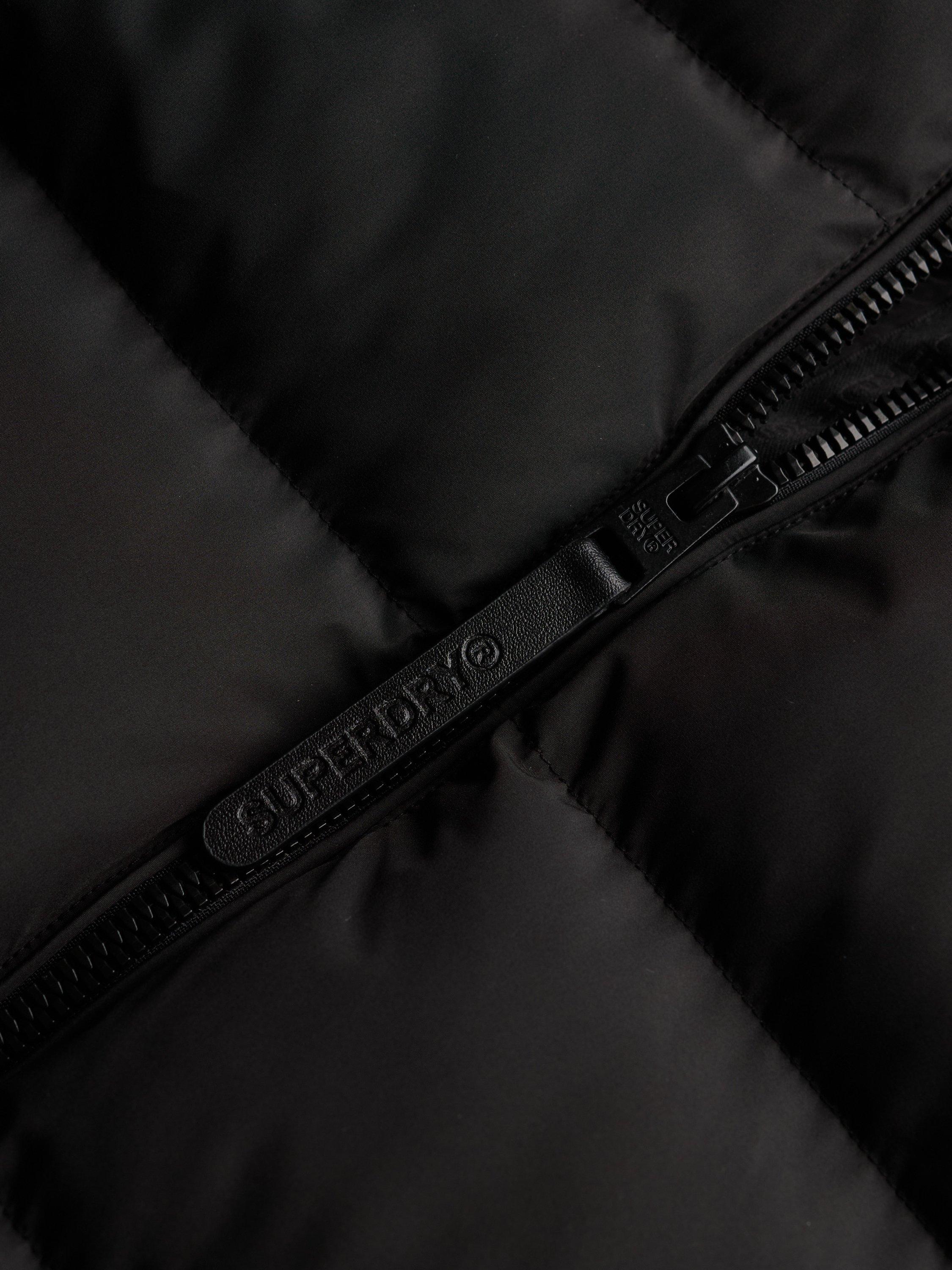 Product image 7 of 7, which shows Superdry Hooded Sports Puffer Jacket, Black, 12
