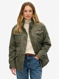 Superdry Military Borg Jacket, Wild Khaki