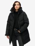 Superdry City Chevron Padded Parka, Black
