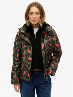 Superdry Hooded Mountain Windbreaker Jacket, Animal Camo