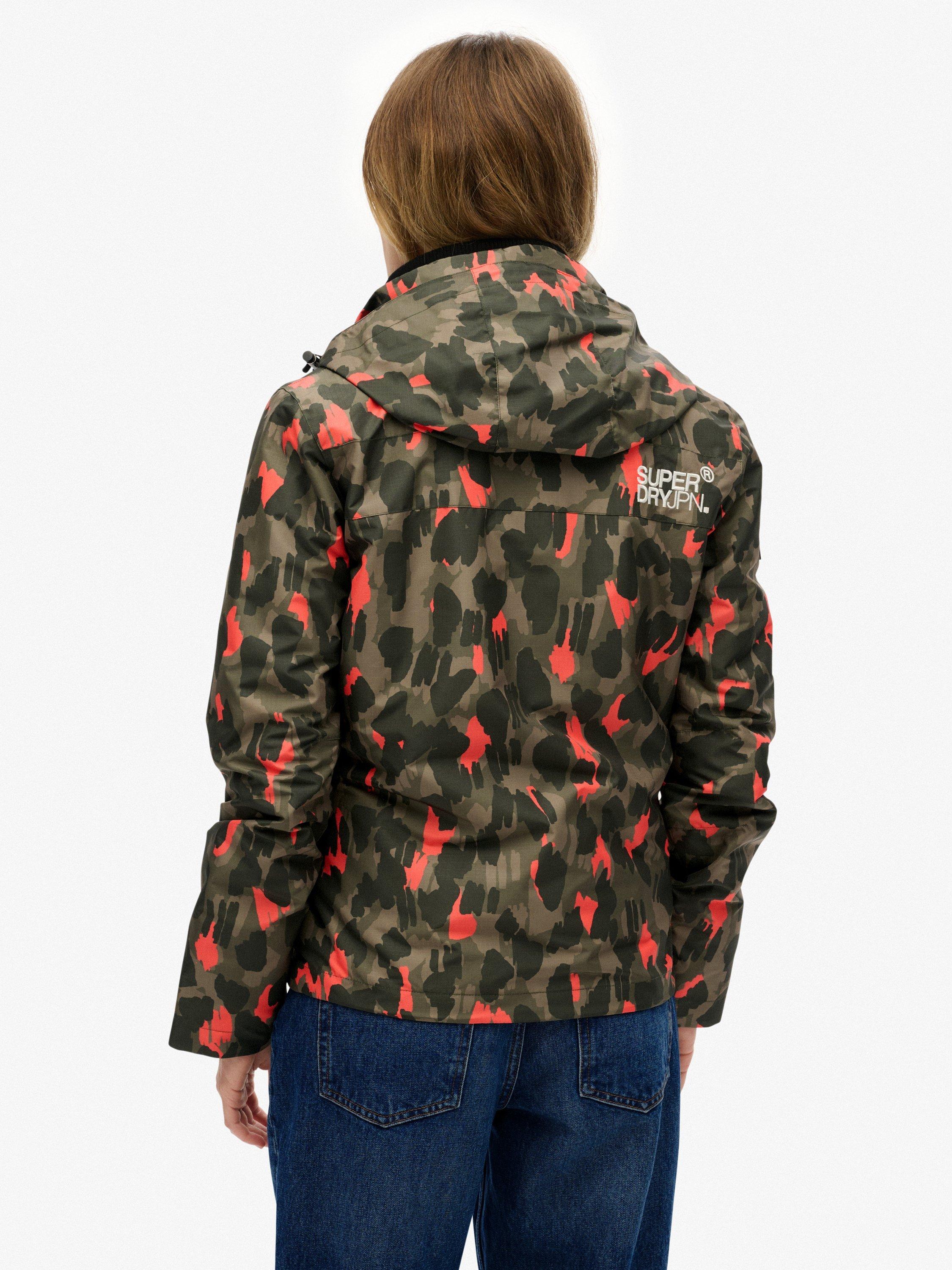 Product image 2 of 6, which shows Superdry Hooded Mountain Windbreaker Jacket, Animal Camo, 16