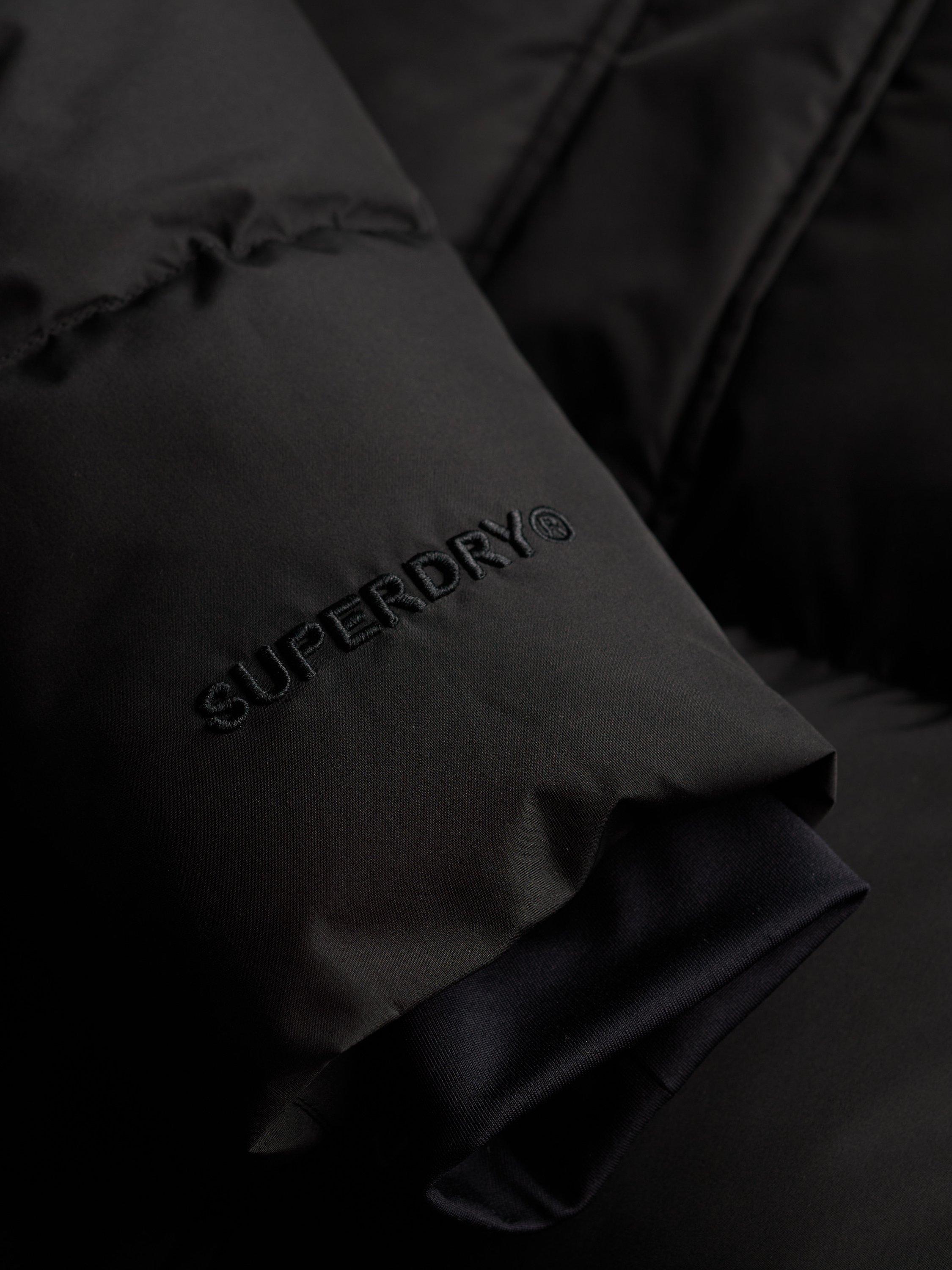 Product image 7 of 7, which shows Superdry Hooded 5 Baffle Sports Puffer Jacket, Black, 10