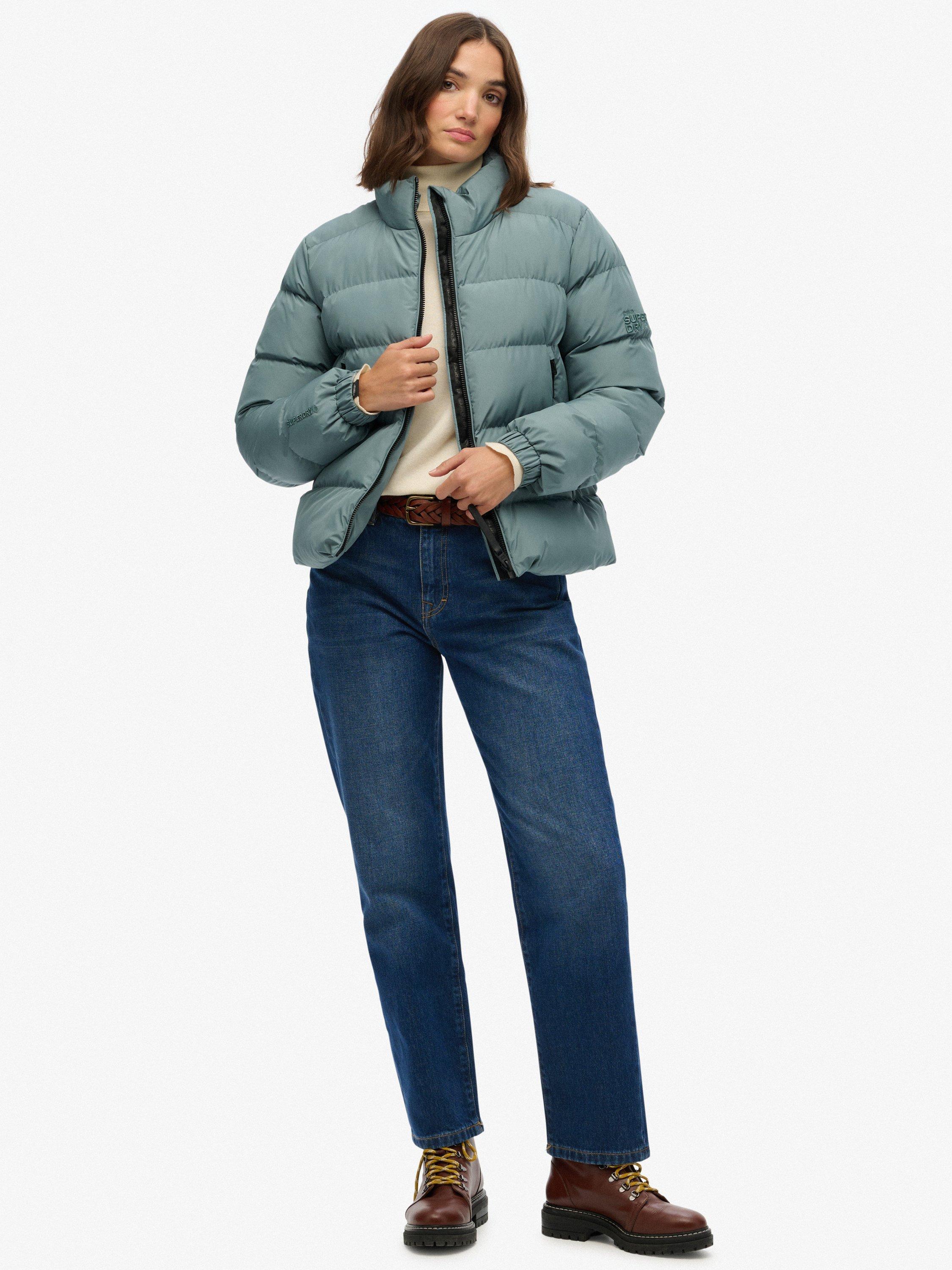 Product image 3 of 6, which shows Superdry Sports Puffer Jacket, Goblin Blue, 10