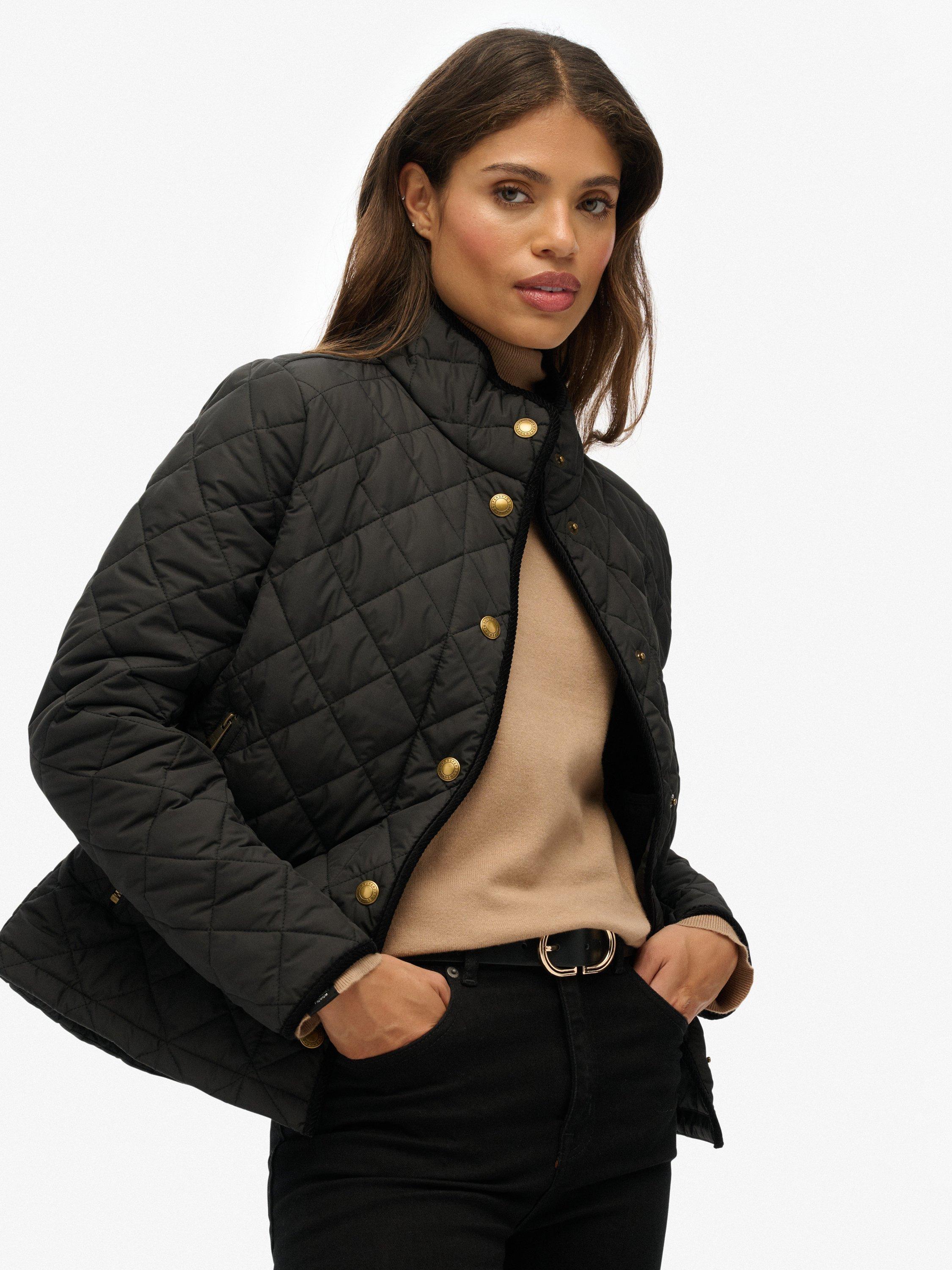Product image 7 of 7, which shows Superdry Estate Country Liner Jacket, Meteorite Black, 16