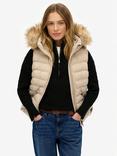 Superdry Fuji Faux Fur Hooded Gilet
