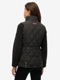 Superdry Corduroy Trimmed Liner Gilet, Black
