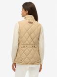 Superdry Corduroy Trimmed Liner Gilet, Shaker Beige