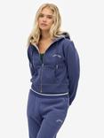 Superdry Cotton Essential Logo Cropped Zip Hoodie