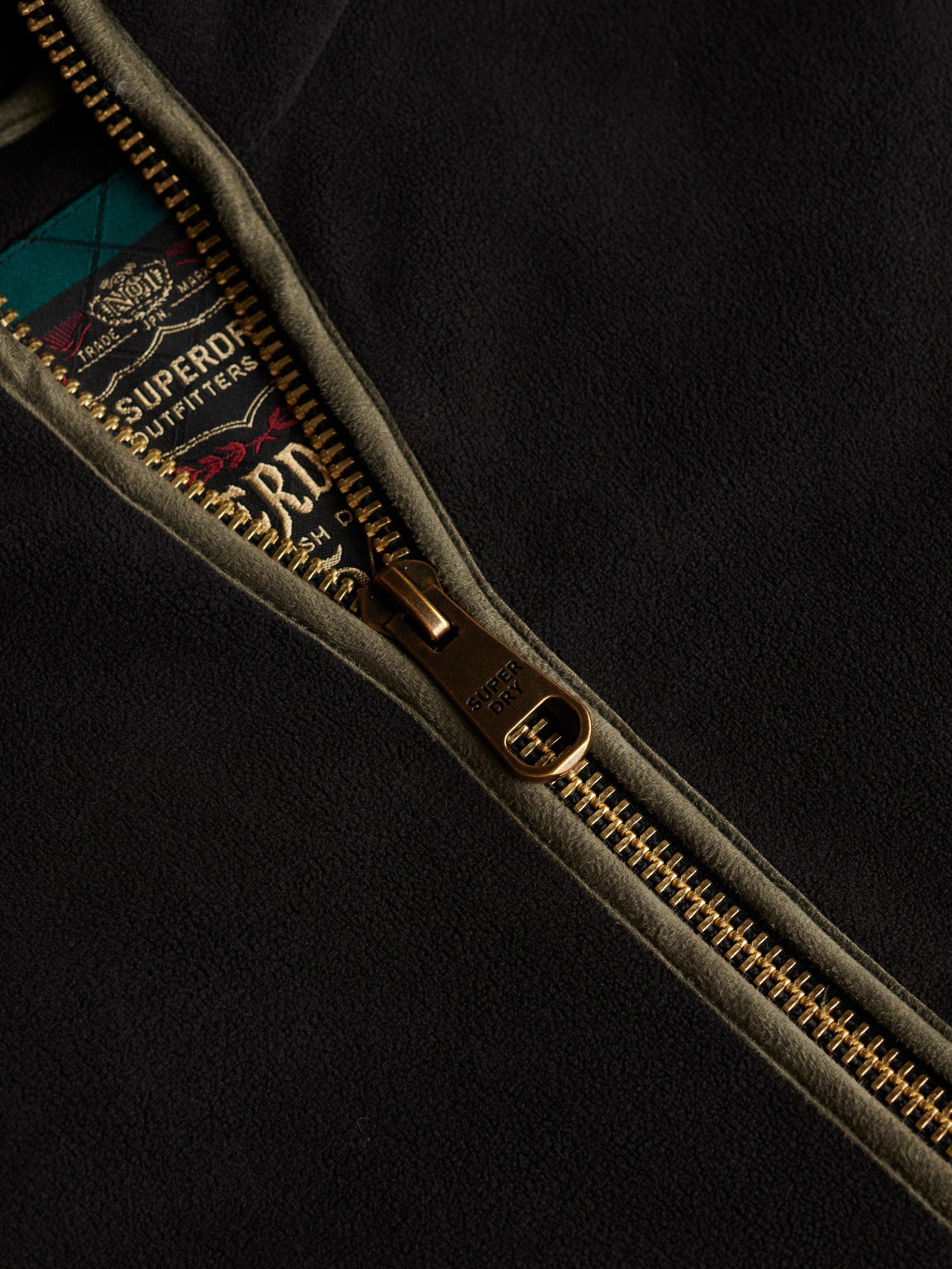 Product image 6 of 6, which shows Superdry Estate Full Zip Fleece, Black, 14