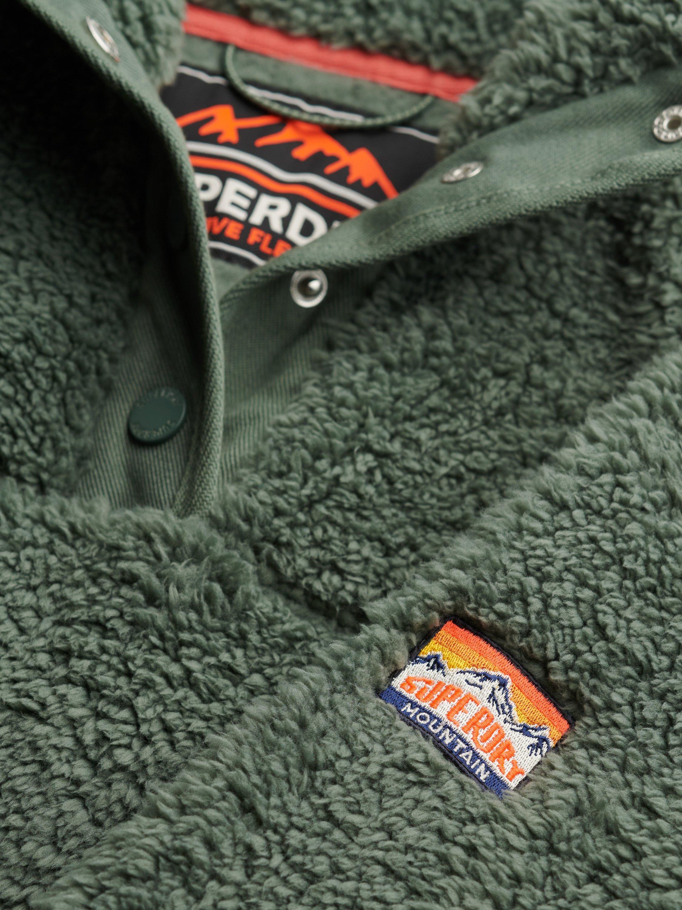 Product image 6 of 6, which shows Superdry Super Soft 1/2 Zip Jumper, Laurel Khaki, 10
