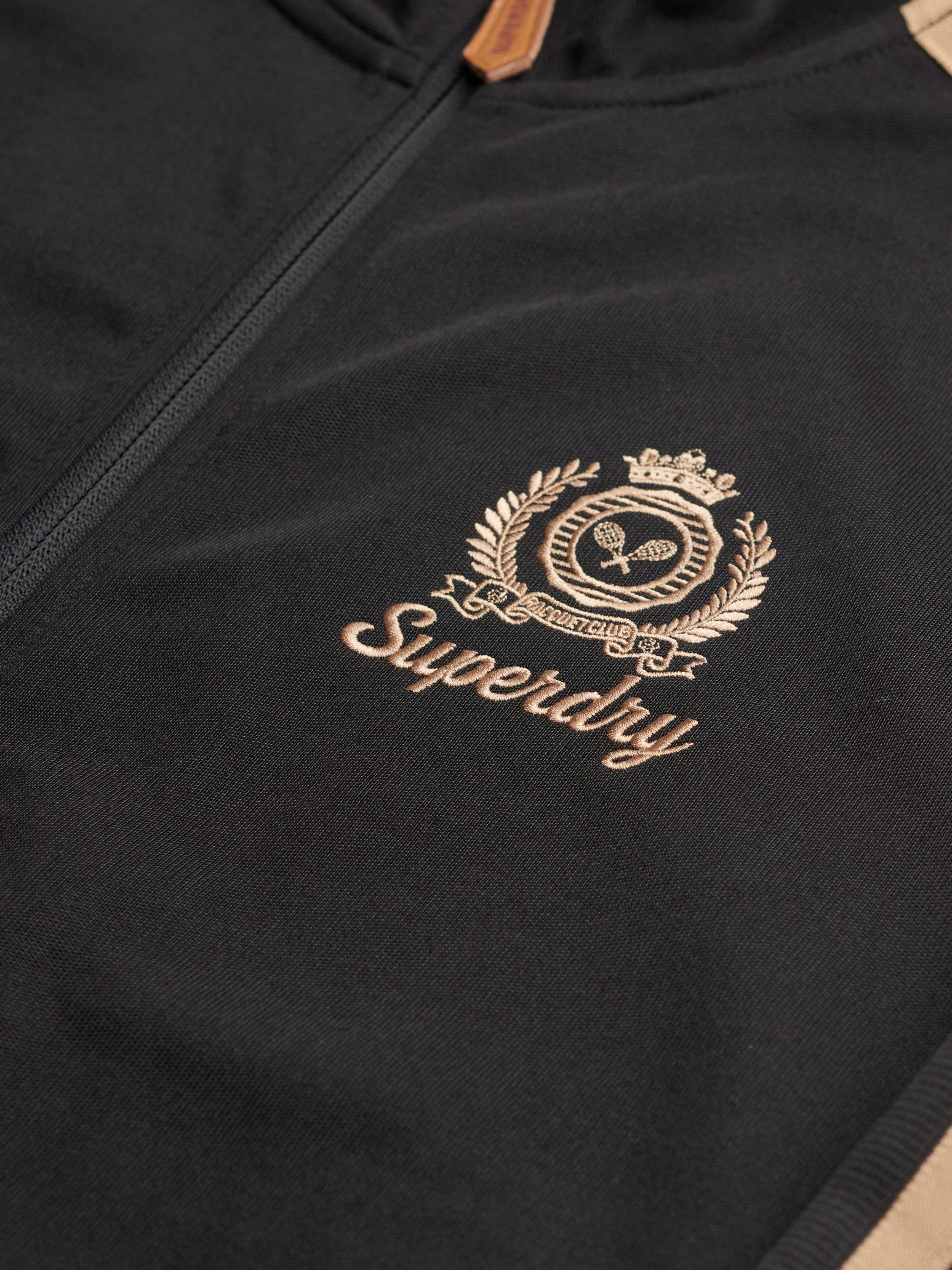 Product image 6 of 6, which shows Superdry Country Club Track Top, Black, 12