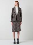 L.K.Bennett Gwen Tweed Jacket, Black/Multi