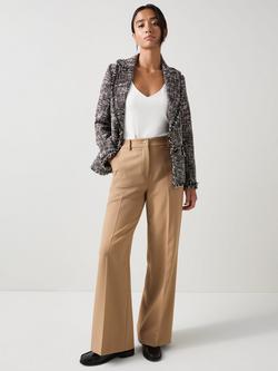 L.K.Bennett Petite Gwen Tweed Jacket, Black/Multi, Black/Multi