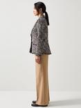 L.K.Bennett Petite Gwen Tweed Jacket, Black/Multi