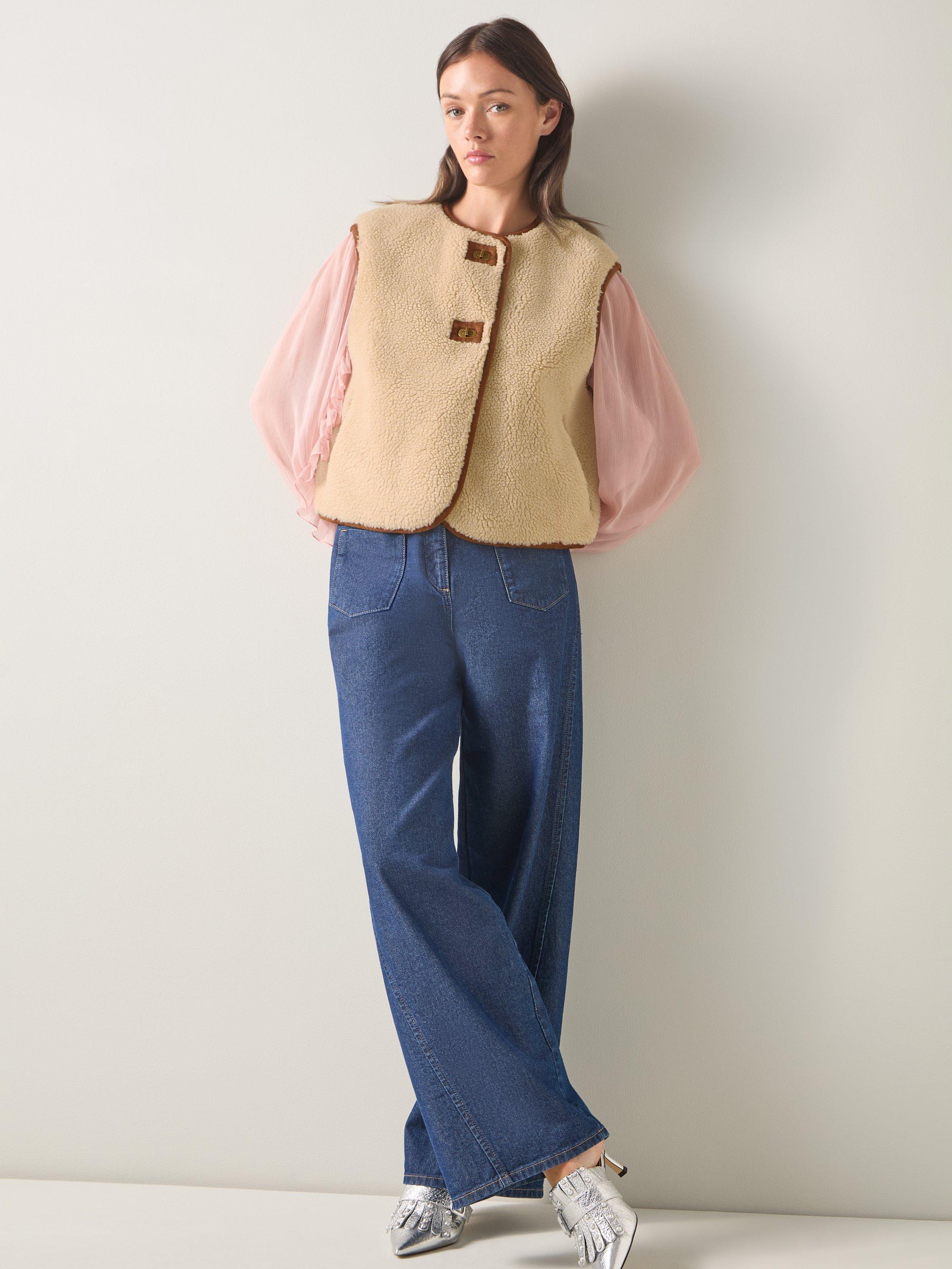 Product image 1 of 3, which shows LKB London Bow Jacket, Biscuit, Biscuit, L