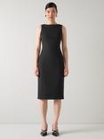 L.K.Bennett Rosa Sleeveless Pique Dress, Black