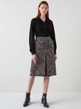 L.K.Bennett Gwen Tweed Skirt, Black