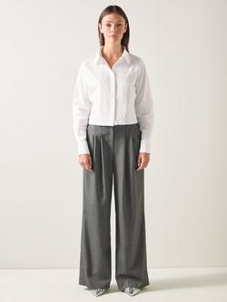LKB London Liz Wide Leg Trousers, Grey, Grey