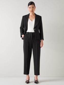 L.K.Bennett Rosa Slim Fit Tailored Trousers, Black, Black