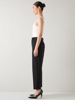 L.K.Bennett Rosa Slim Fit Tailored Trousers, Black - view 2, Black