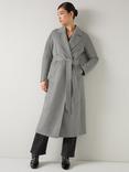 L.K.Bennett Francine Pure Merino Wool Coat, Grey