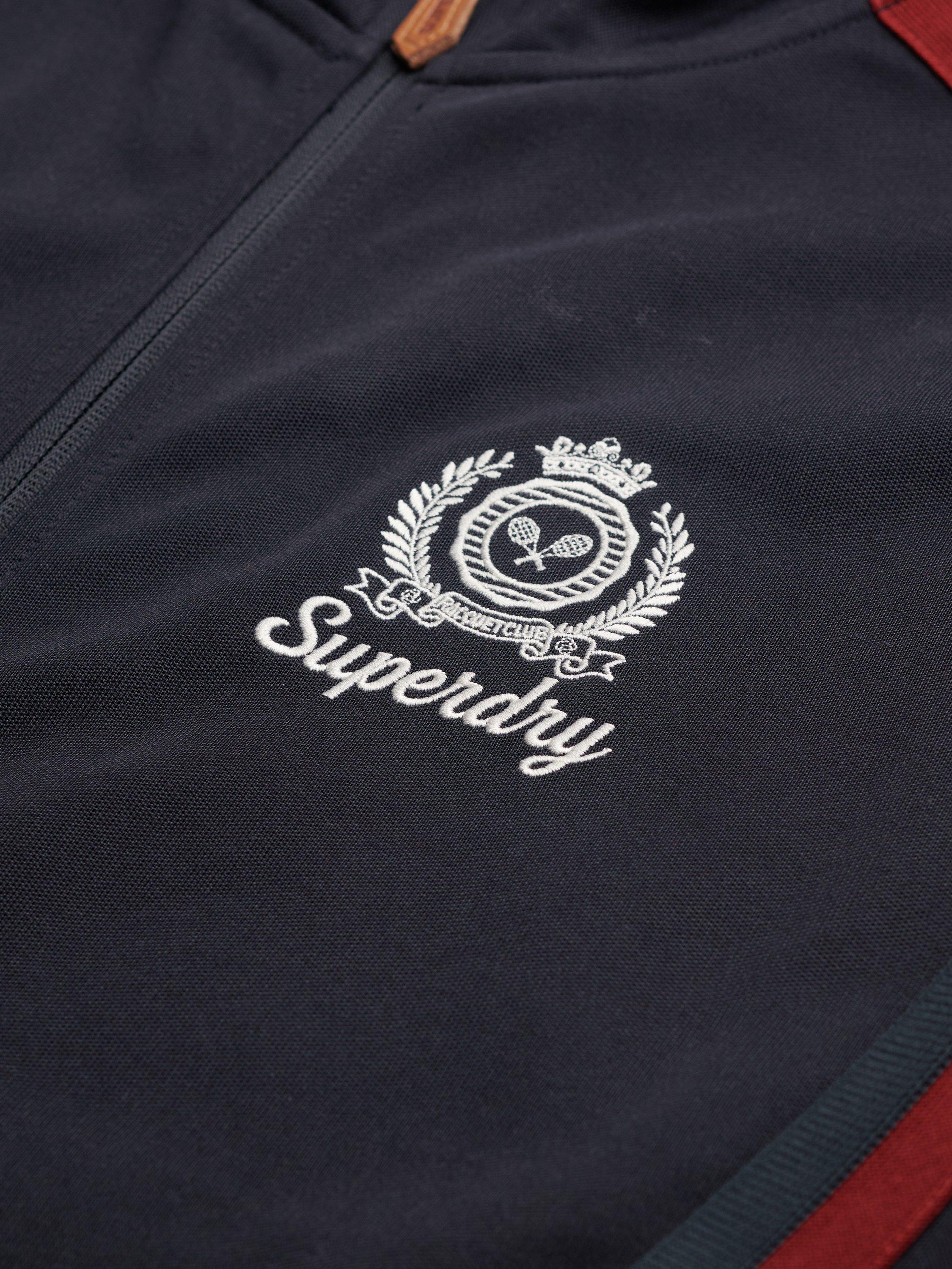 Product image 6 of 6, which shows Superdry Country Club Track Top, Eclipse Navy, 8