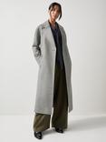L.K.Bennett Petite Francine Pure Merino Wool Coat, Grey