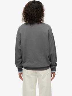 Superdry Night Garden Oversized Crew Sweatshirt, Manor House Grey - view 2, Manor House Grey
