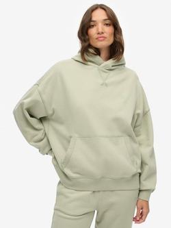 Superdry Studios Relaxed Hoodie, Washed Black, Dusty Sage