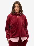 Superdry Country Club Velour Zip Hoodie