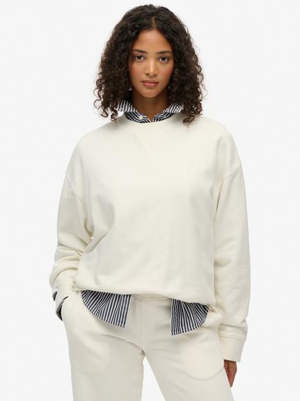 Superdry Studios Crew Sweatshirt, Off White, Off White