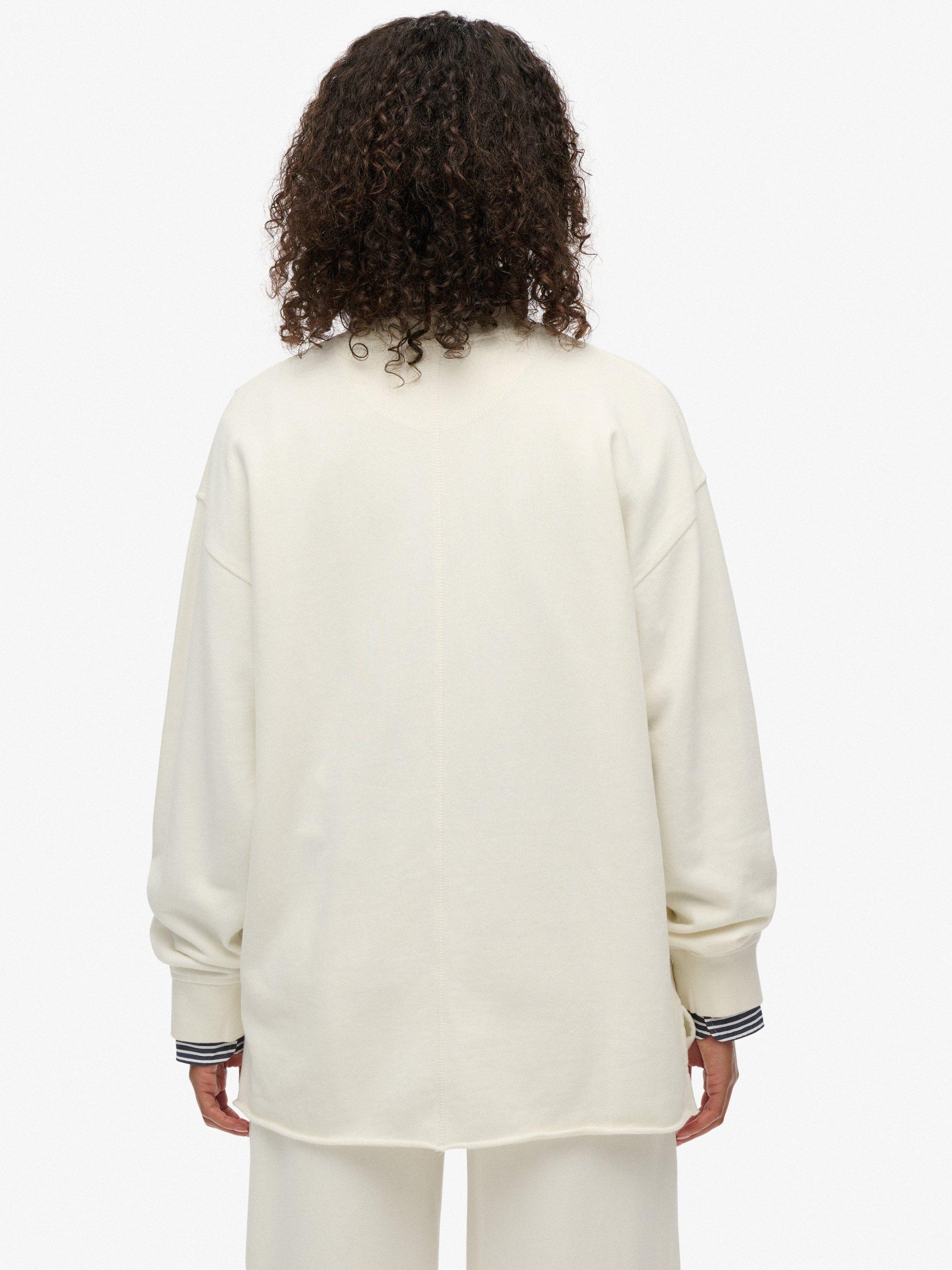 Product image 2 of 6, which shows Superdry Studios Crew Sweatshirt, Off White, 10