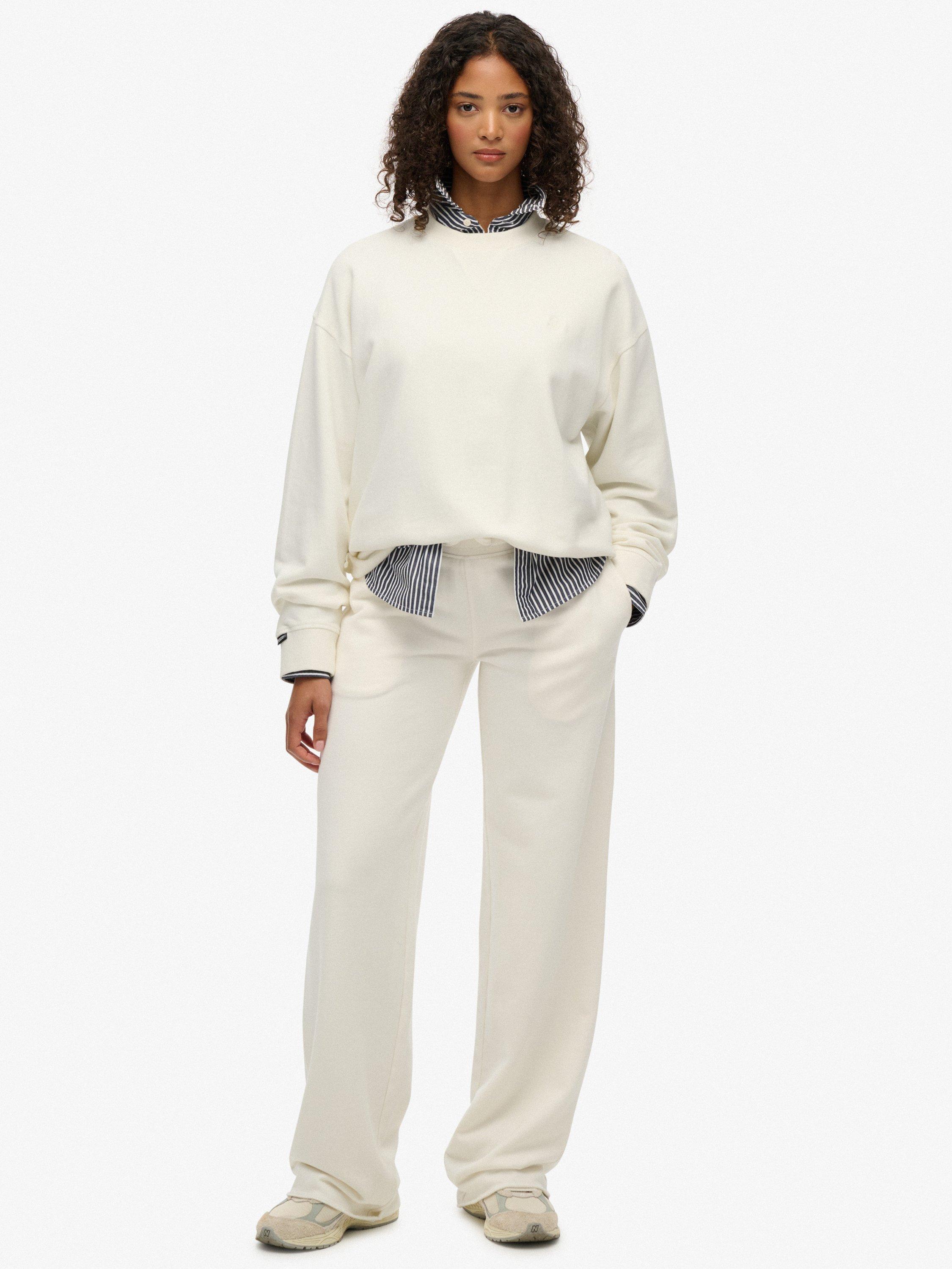 Product image 3 of 6, which shows Superdry Studios Crew Sweatshirt, Off White, 10