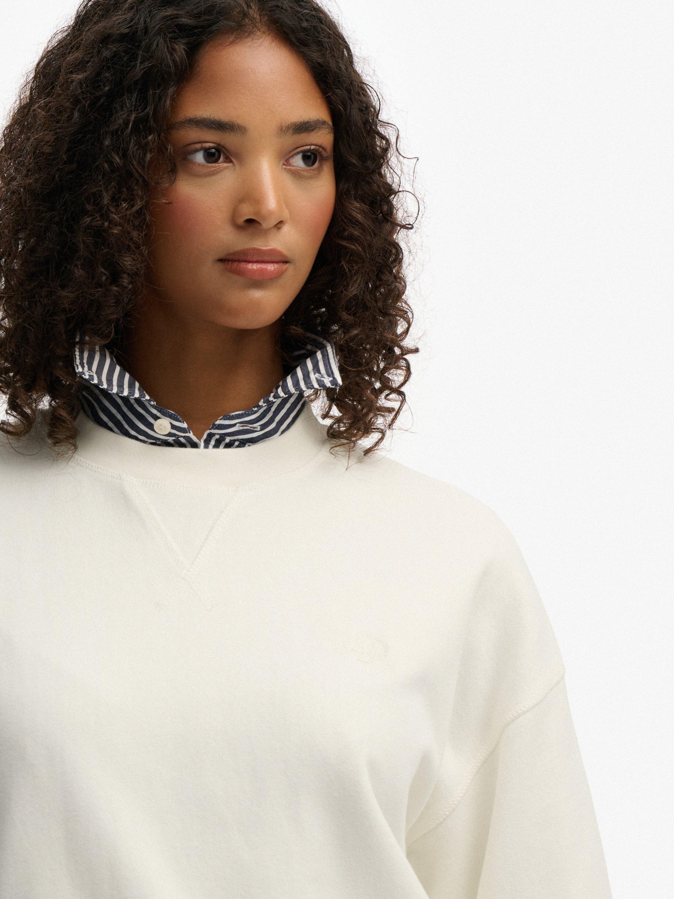 Product image 4 of 6, which shows Superdry Studios Crew Sweatshirt, Off White, 10